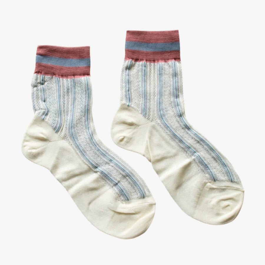 Mesh Striped Casual Socks