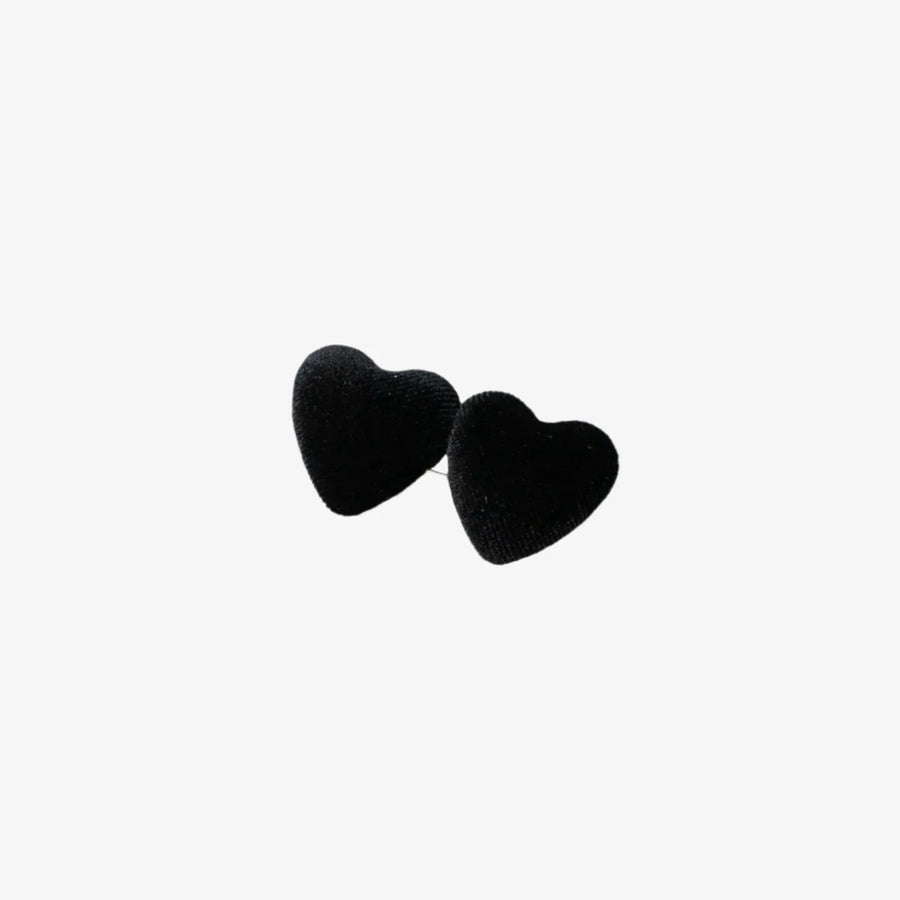 Double Velvet Heart Hair Pin